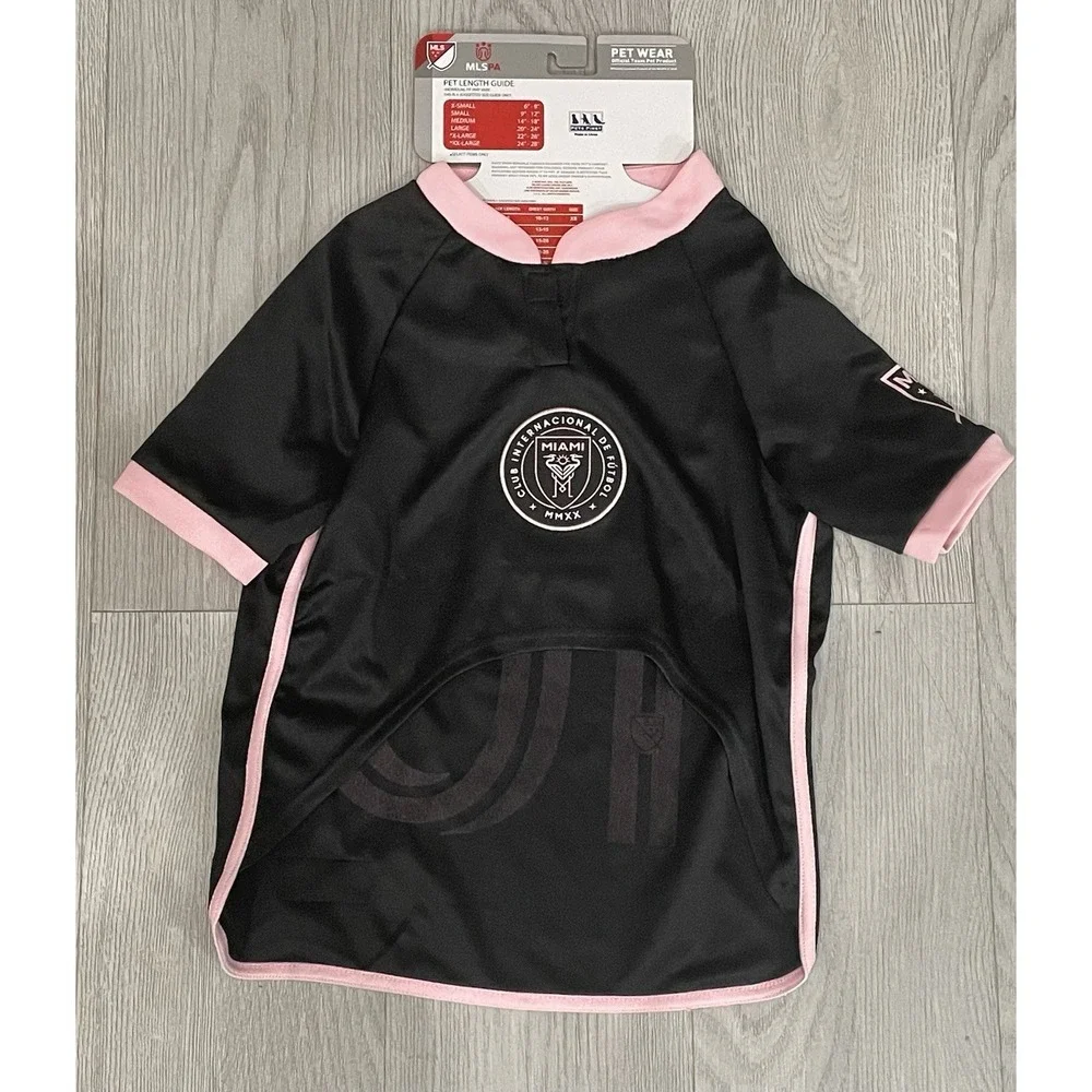 NEW Official MLS Pet Jersey MESSI 10 Club Internacional Del Fultbol Miami - XL